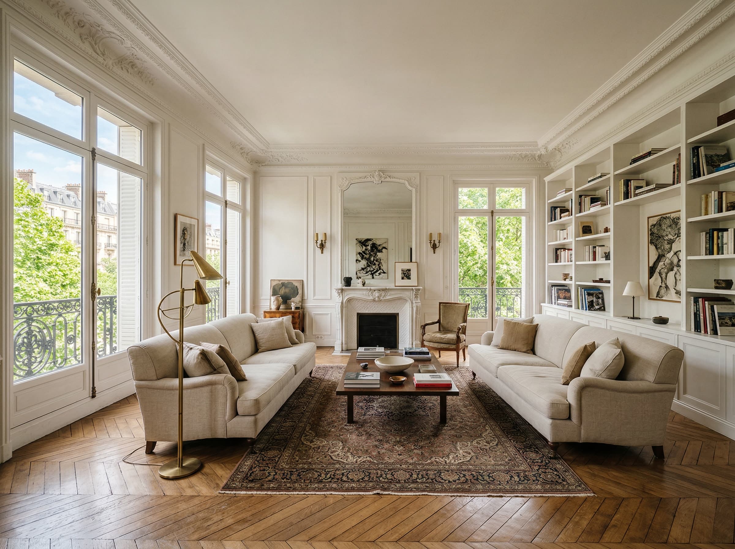 Salon donnant sur l'avenue Foch