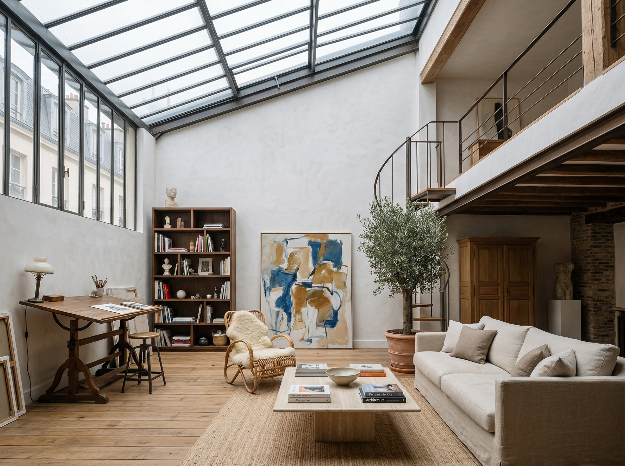 Verrière de l'atelier