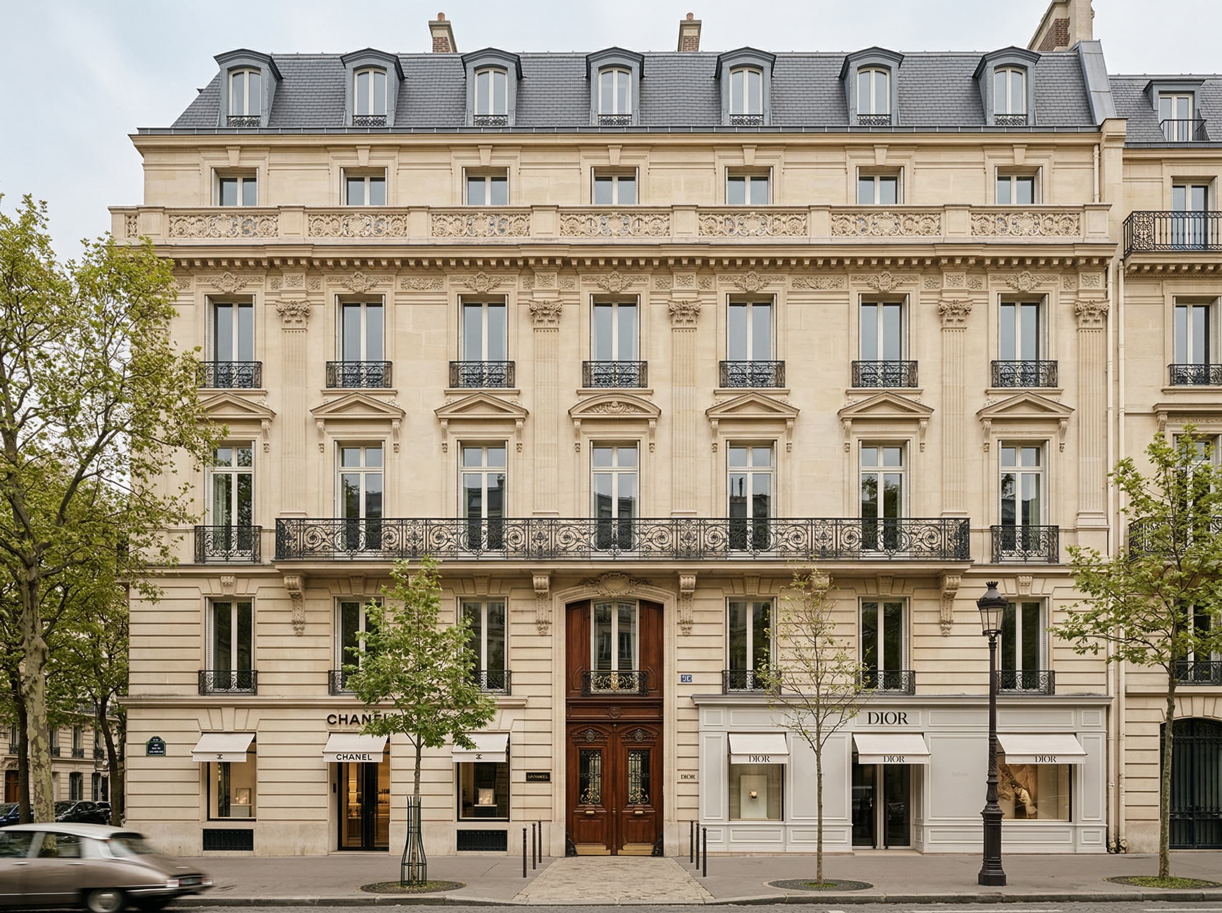 Façade haussmannienne avenue Montaigne