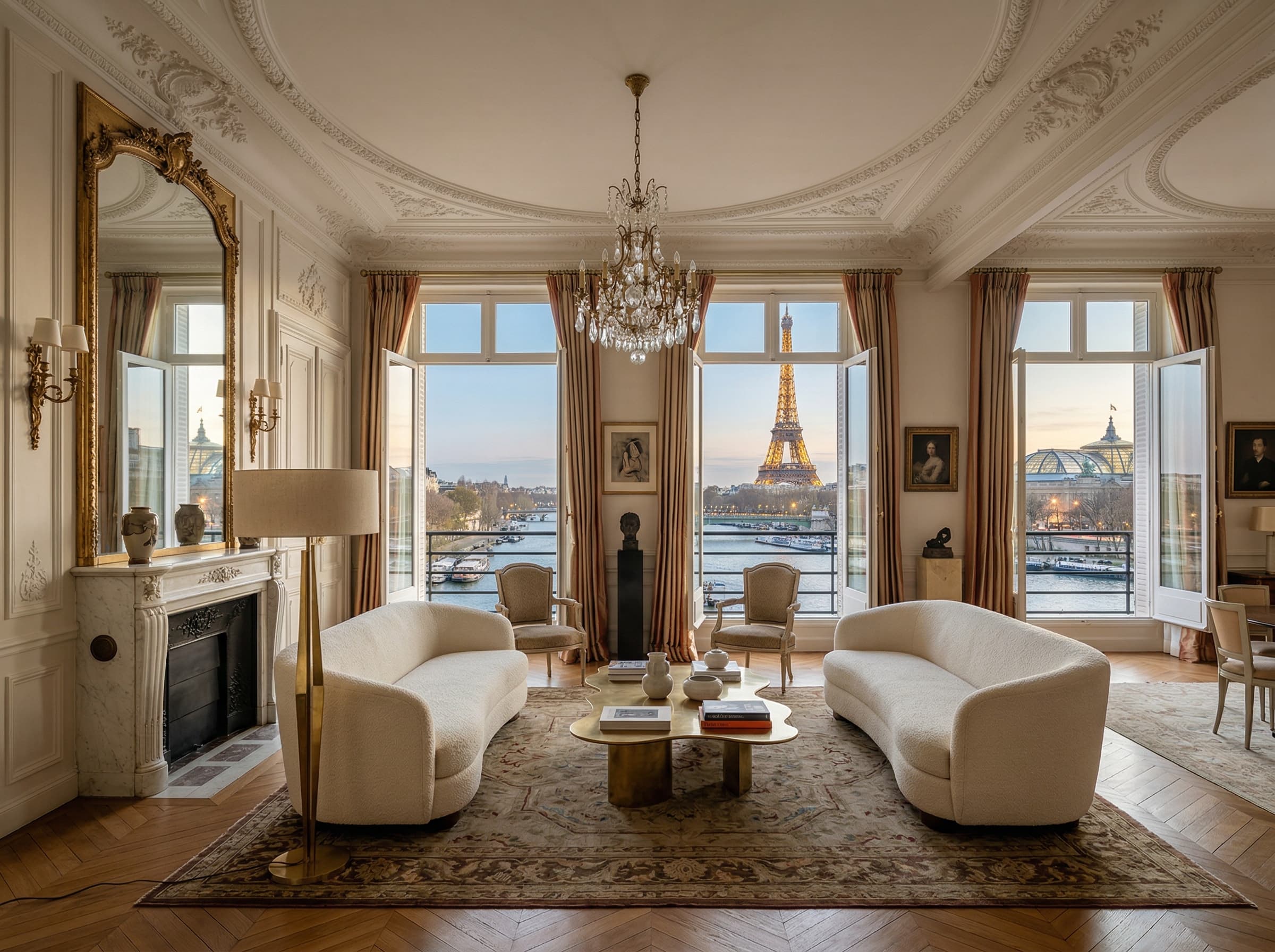 Vue Tour Eiffel depuis le salon