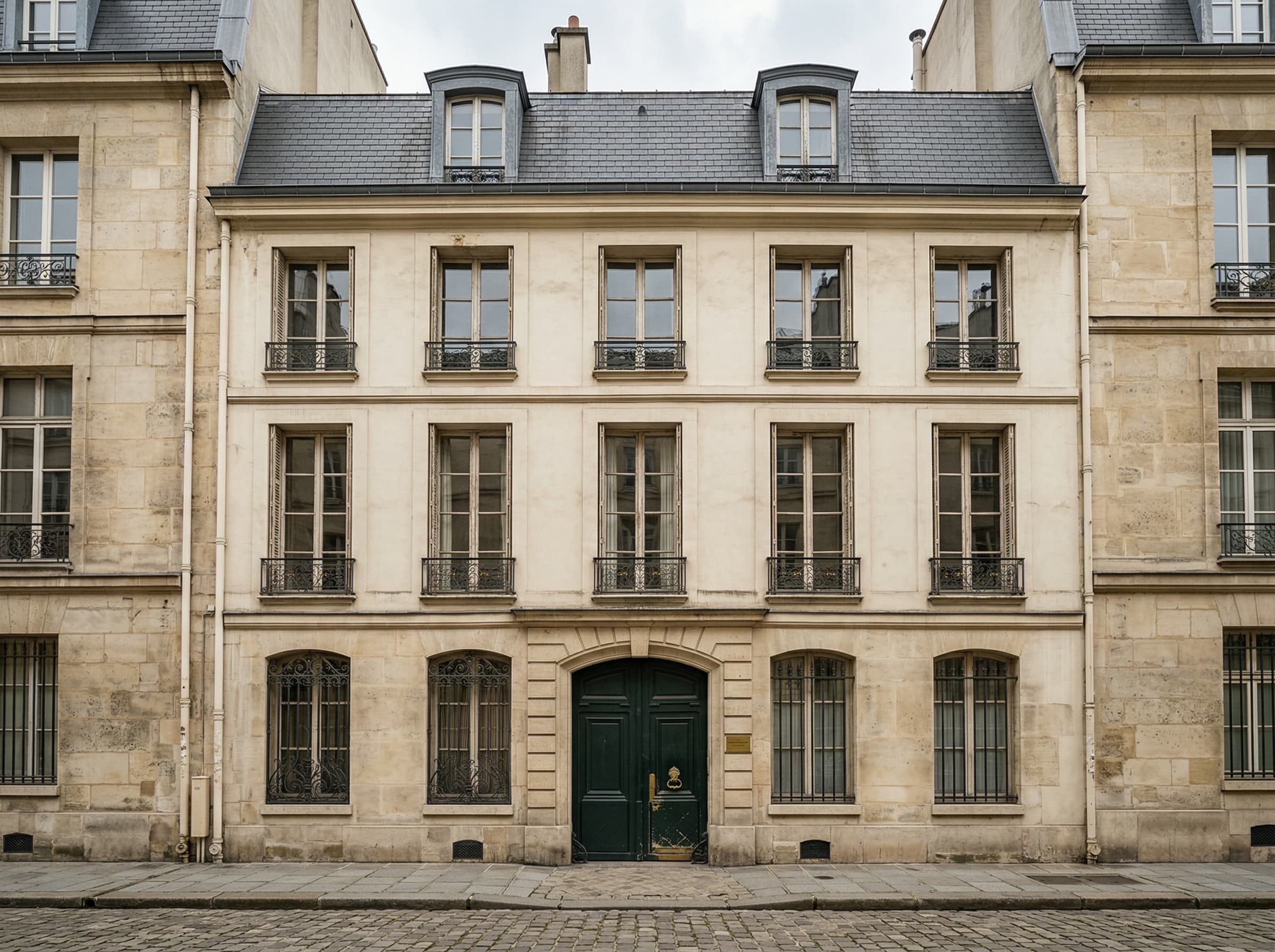 Façade XVIIIᵉ de la maison