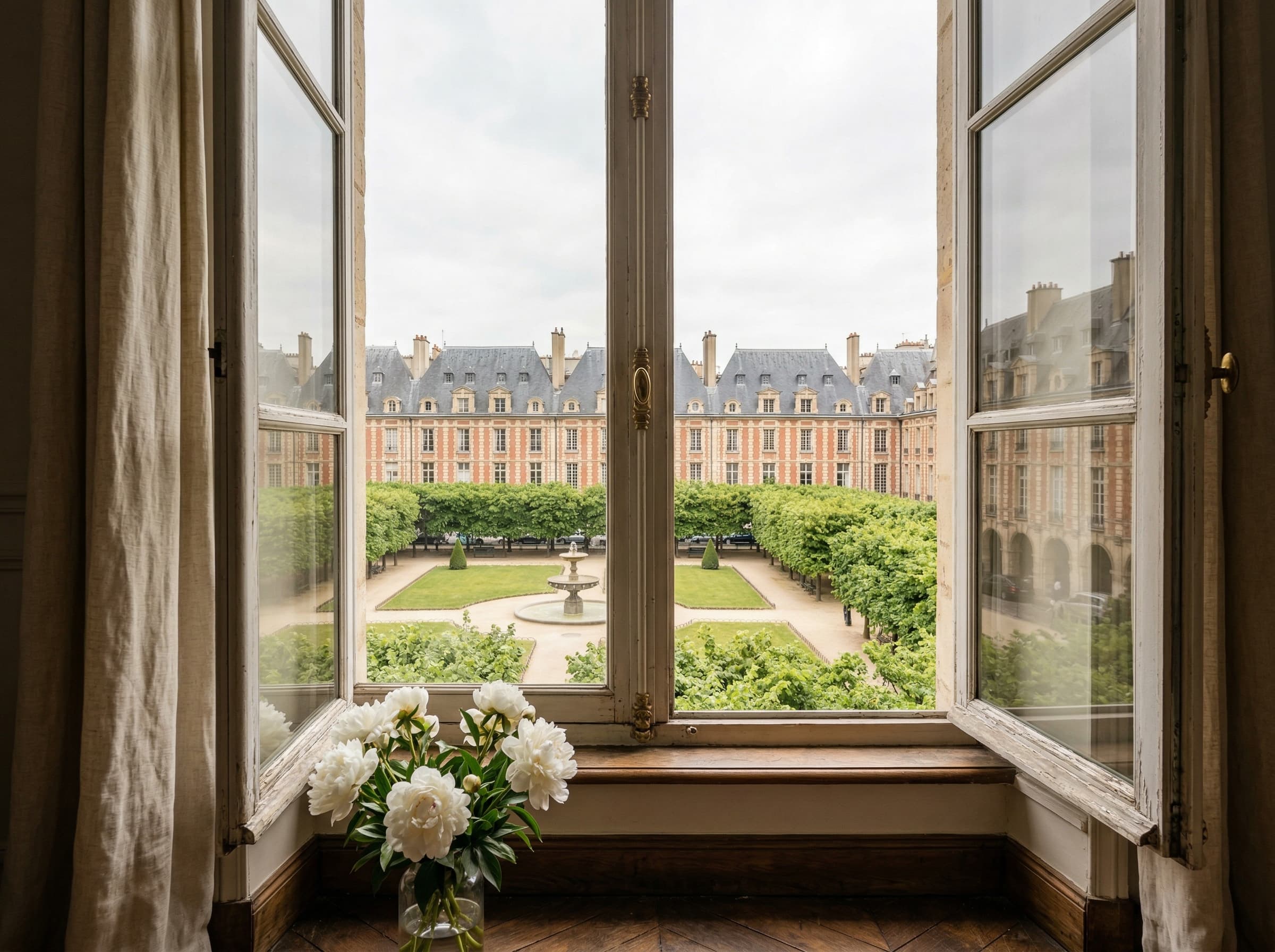 Vue sur la Place des Vosges